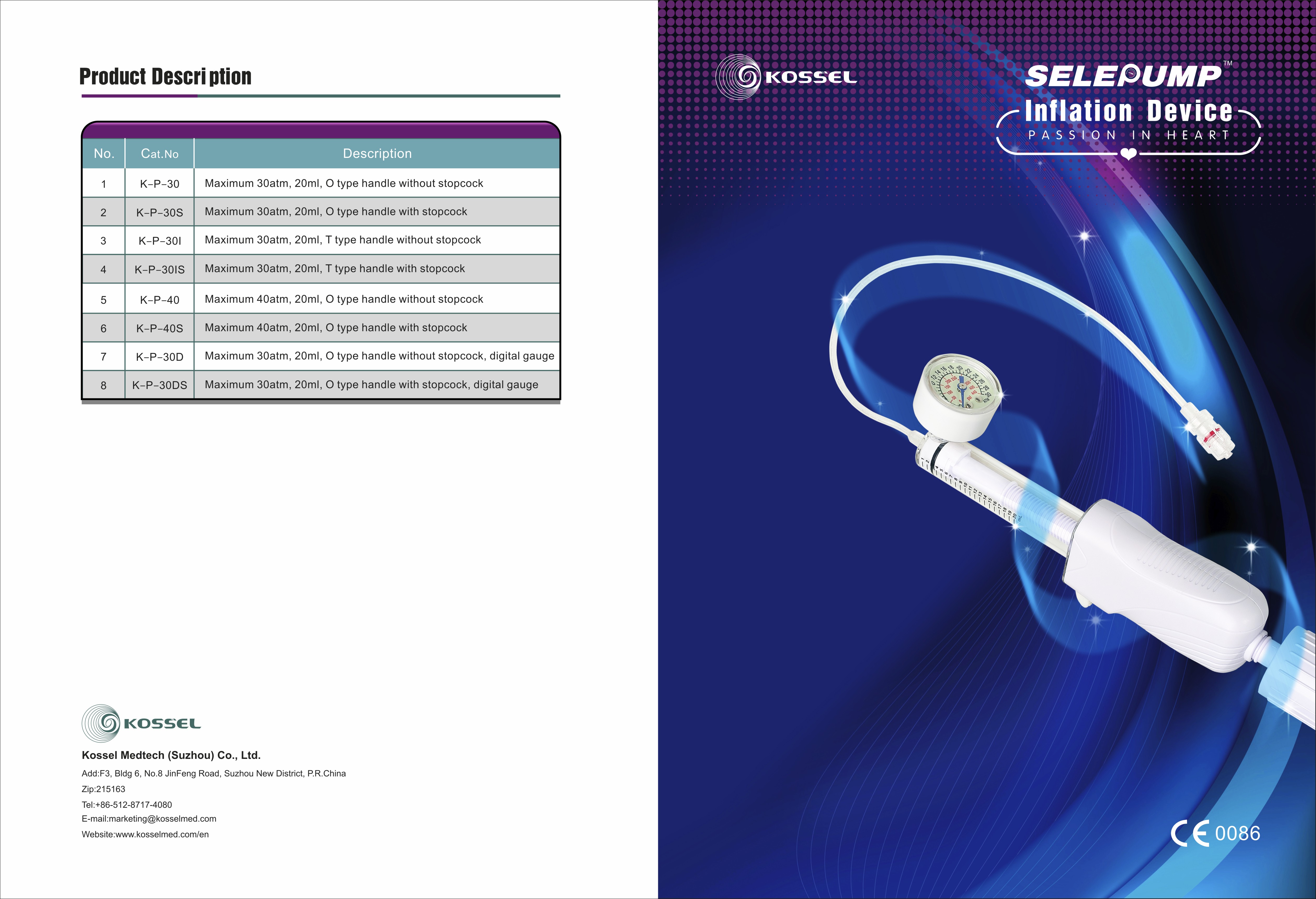 Update-Medizinisches manuelles Ballonkatheter-Aufblasgerät mit CE-Zertifikat